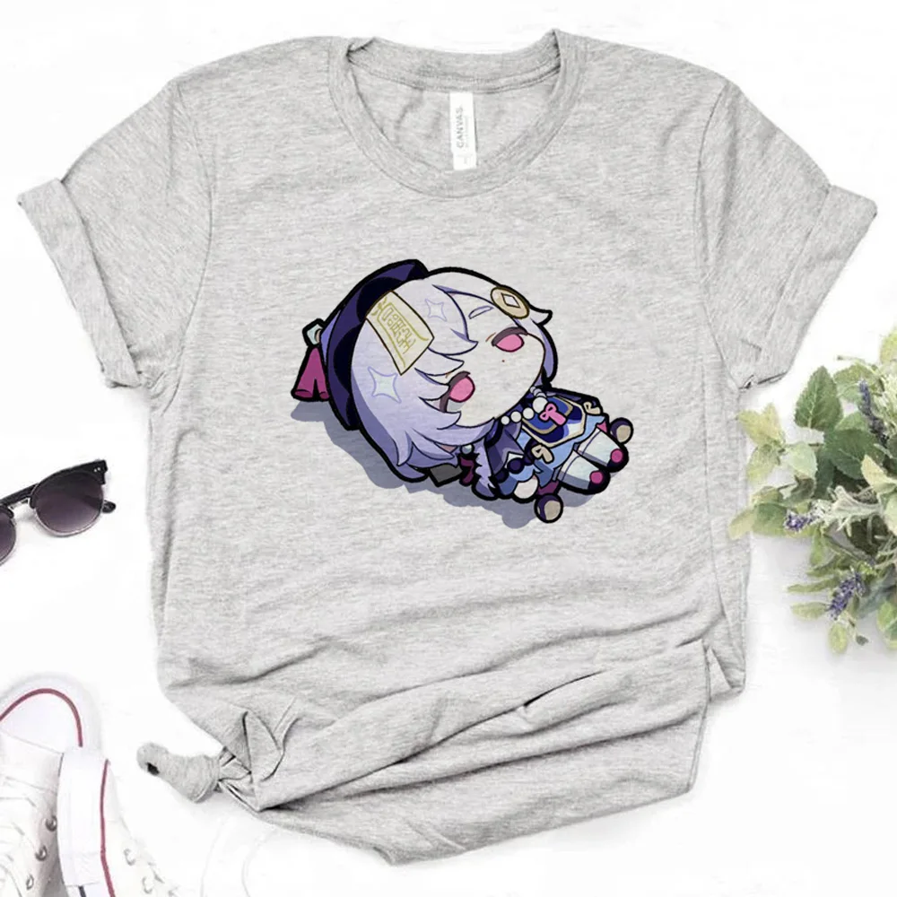 

Genshin Impact tshirt women Japanese manga top female funny anime 2000s clothing