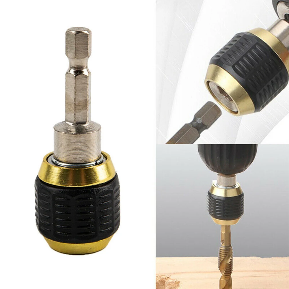 1pc 50mm 1/4'' Hex Shank Connecting Rod Quick Coupling Change Joint Electric Drill Adapter Converter Drill Bit Holder Parts