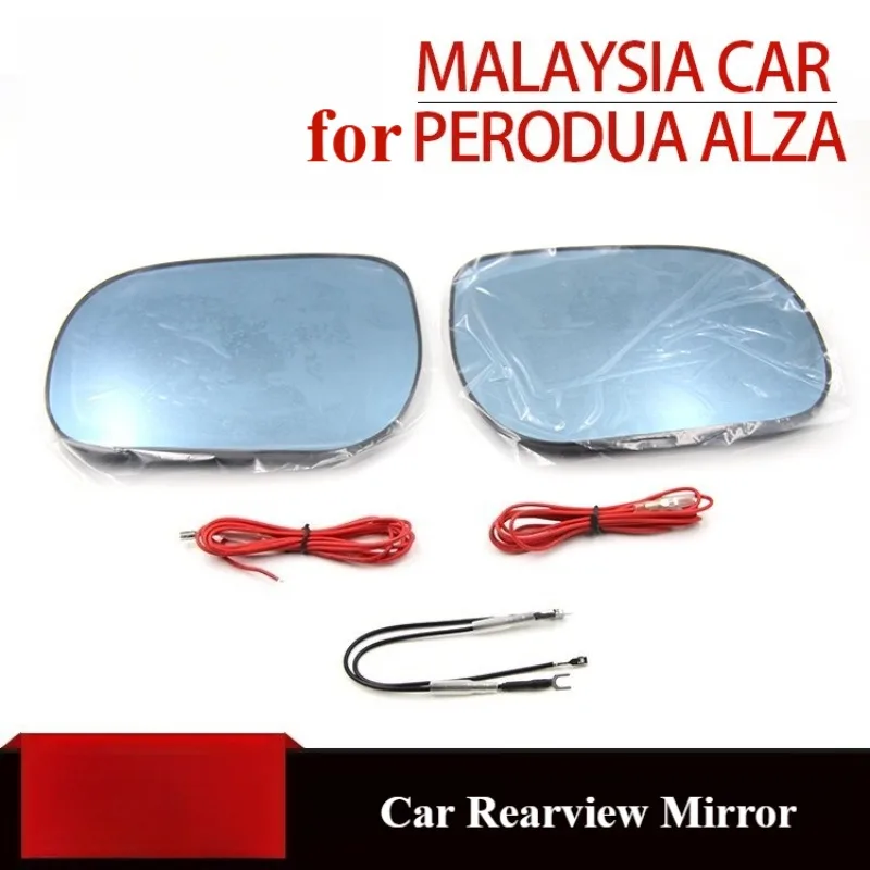 for Malaysia PERODUA ALZA Car Rearview Mirror Heating Wide Angle Dynamic Turn Signal Anti-glare HD Blue Mirror Reversing Mirrors detail image 2