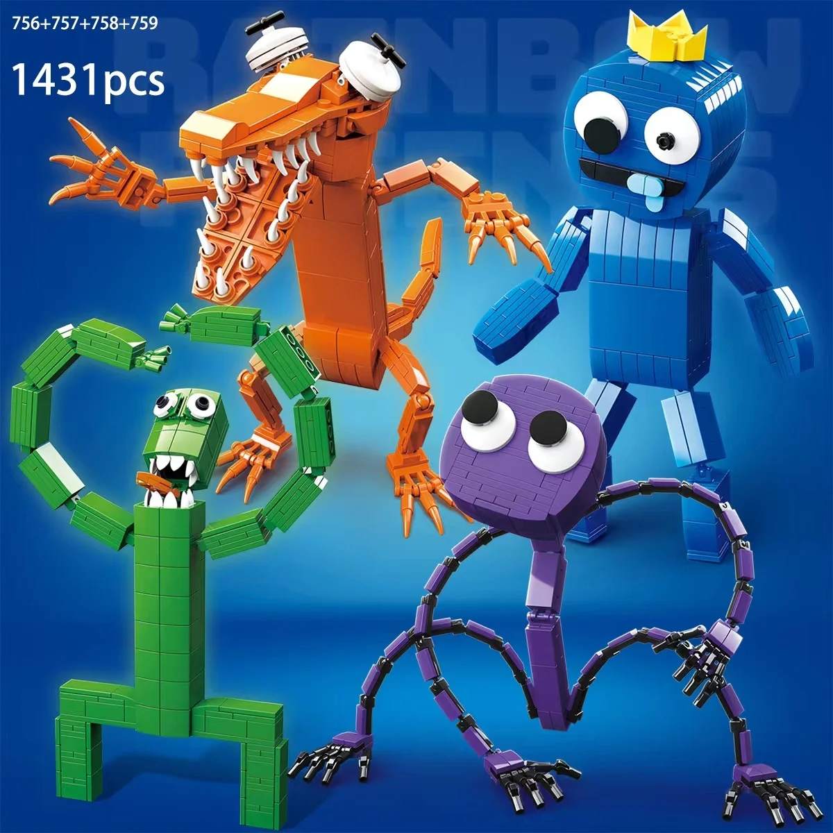 7pcs Roblox Rainbow Friends Building BLocks Set Mini Action Figures Horror  Blue Monster Figures Brickheadz Bricks Friend Toys - AliExpress