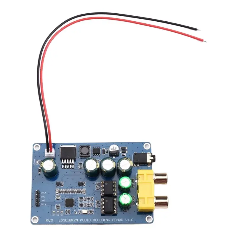 JABS-ES9018K2M DAC 디코더 보드용 I2S Hi-Fi 오디오 디코더 보드용 오디오파일 등급 디코더 보드