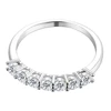 URMYLADY Real D Color 7 Stones 3mm Full Moissanite Row Rings S925 Sterling Silver Plate Pt950 Simple Jewelry For Wholesale 3