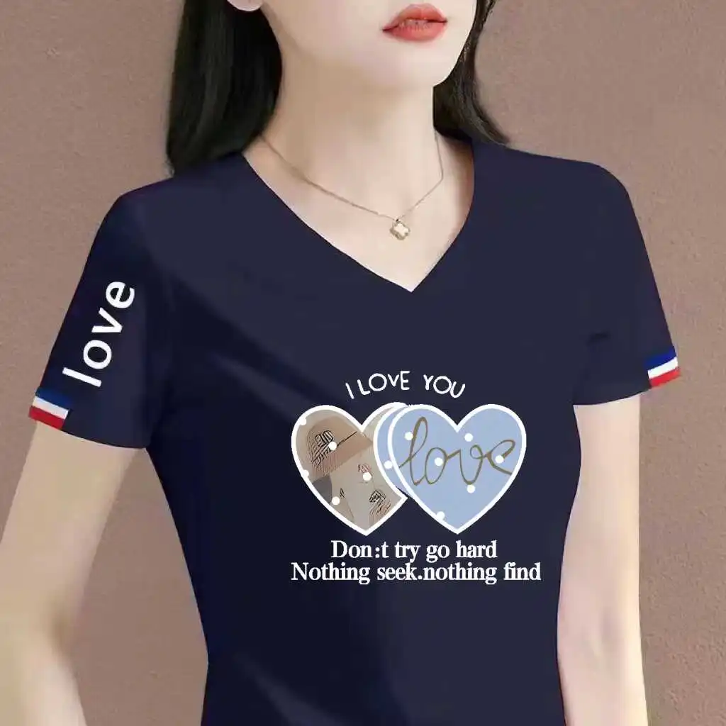 45 white letters navy blue [medium] transparent heart