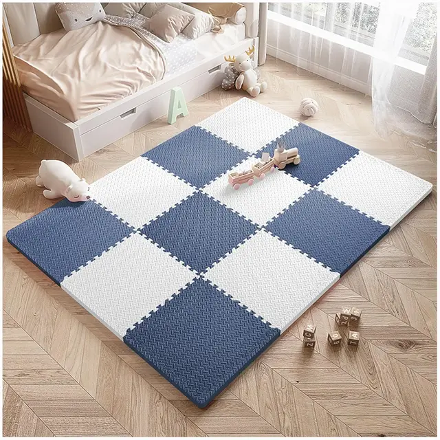 Puzzle Exercise Sports Gym Mat Protection EVA Leaf Grain Floor Mats Yoga Fitness Non-Slip Splicing Rugs Workout Foam Floor Mat