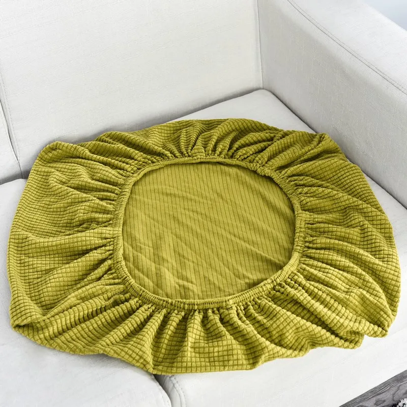 Plush Stretchable Jacquard Sofa Cushion Cover - Washable Furniture Protector