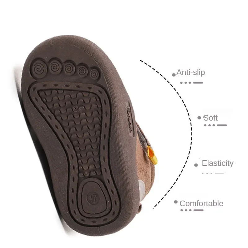 Winter Baby Shoes Boys Girls Warm Plush Toddler Snow Boots 0-5 Years Kids Fashion Anti-slip Sneakers Children Shoes 5