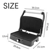 Grill 1PC Breakfast Machine Stainless Steel Grill Steak Home 1500W Waffle Hamburger Bread Fully Portable 6