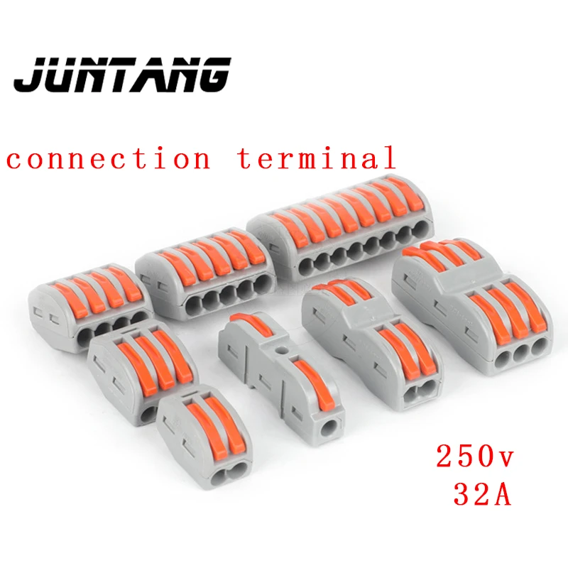 10pcs PCT-212 quick connection terminal can replace 222-412 press type parallel wire connection terminal hfz airtac type parallel style pneumatic air gripper hfz16 cylinder double acting gripper cylinder