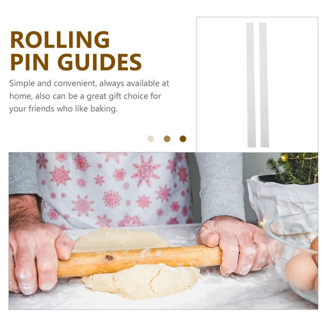 Precision Baking Made Easy 2 Measuring Rolling Pins with Spacers and Baking  Ruler Perfect for Even Dough Thickness Pastry Pizza - AliExpress