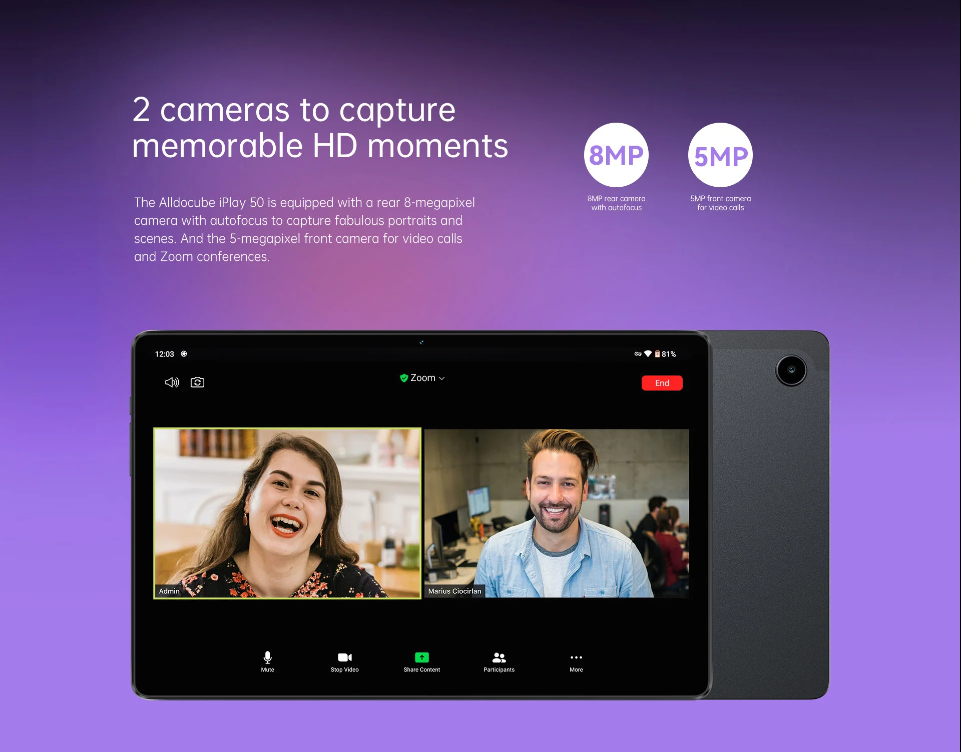 柔らかい Alldocube iPlay 50 Mini 4G LTE 8インチタブレット ivv-jva.com