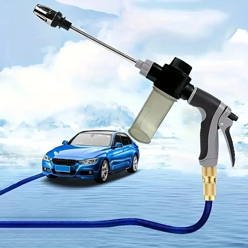 Portable Household Multi Function High Pressure Water Spray Rod Garden Hose Accessories Car Wash Sprinkler Cleaning Tool