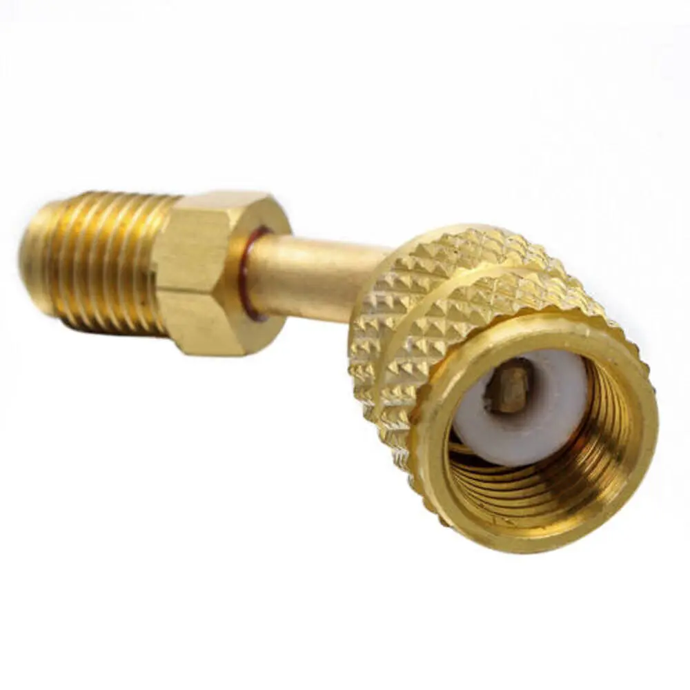 New4PCS 45 Degree R410A Adapter 5/16 Inch Female Couplers To 1/4 Inch Male Flare
