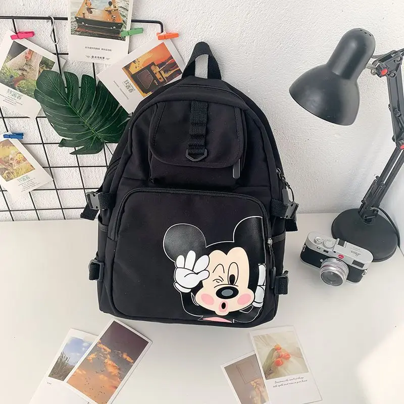 

Disney Mickey Mouse Animation Women's Backpack Cartoon Mickey Large Capacity Brand High Quality Girls School Bag Birthday Gift