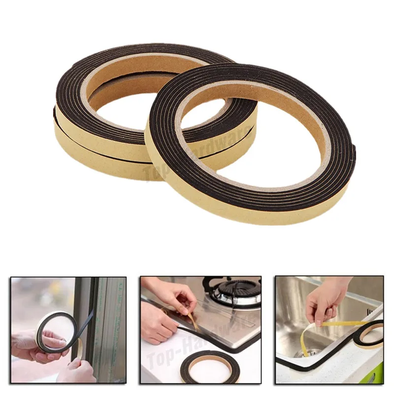 3 Rolls Caulk Strip Cooktop Gas Stove Gap Adhesive Tape Door Window