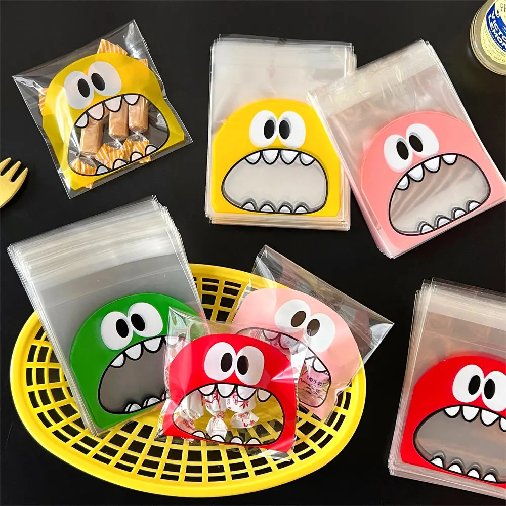100 Stück niedliche, durchsichtige, selbstdichtende Zellophanbeutel für Süßigkeiten, Kekse, Partybevorzugung, Schmuck, kleine Unternehmen, Verpackung, Aufbewahrung, Display – Detail 6