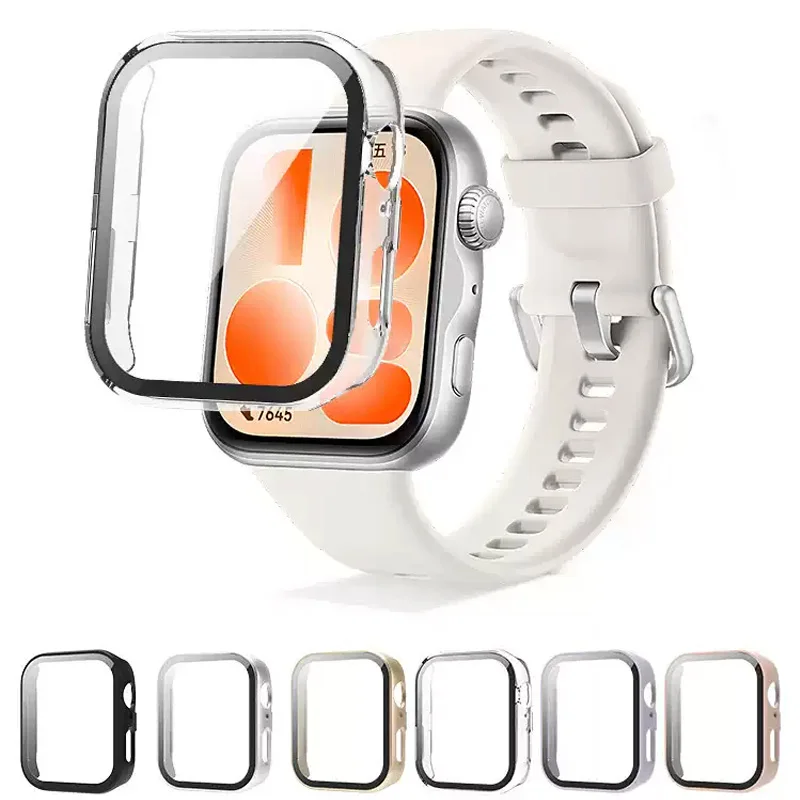 Screen Protector Hard PC Protective Bumper with Tempered Glass