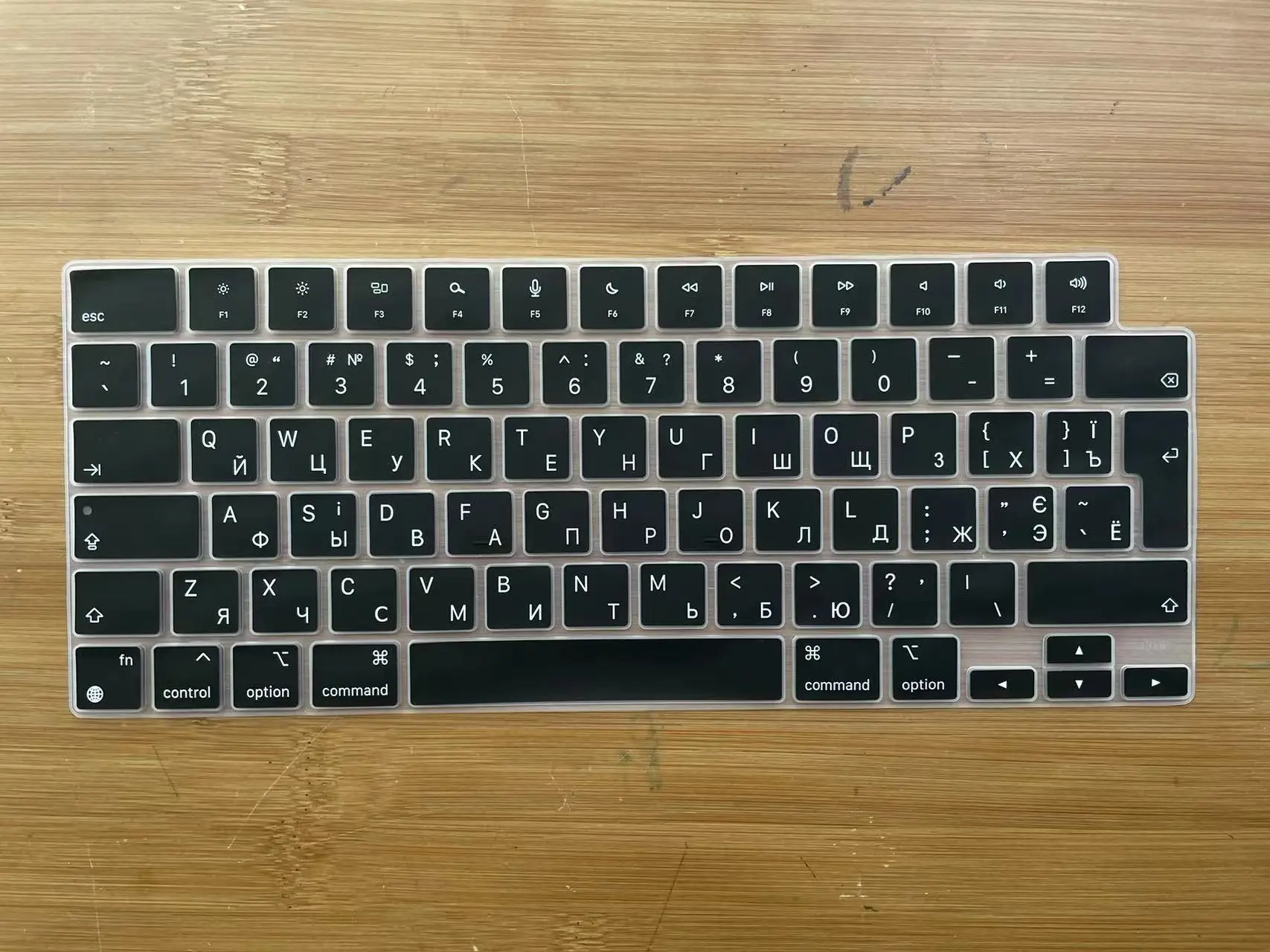 ウクライナロシアシリコンキーボードカバー MacBook 2023 Pro14 A2779