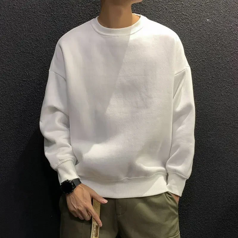 thumbnail image 1 of Sudadera con capucha sólida para hombre, moda de otoño Harajuku, sudadera con capucha para hombre, sudadera de color pastel, barata, de una pieza, divertida, overfit, sencilla, 1 of 5