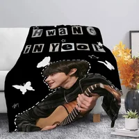 True Beauty Series Hwang in Youp Cha EunWoo Printed Blanket Picnic Blankets Warm Blanket Soft and Comfortable Blanket Home Trave 1