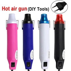 Pistolet à Air Chaud avec Siège de Support, de Bricolage en Plastique Rétractable de 300W et 220 V, Machine Thermique de Couleur, Accessoire Électrique 