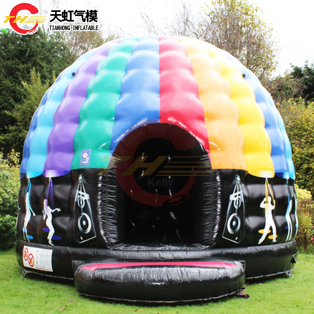 

Free Door Shipping 5x4m Inflatable Dance Dome Disco Bouncer Bounce House for Party Dancing with Blower