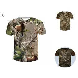 T shirt pour homme, pull à manches courtes, motif Camouflage, idéal pour l'été 