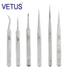 1pcs New Stainless Steel Industrial Anti-static Tweezers watchmaker Repair Tools Excellent Quality 5