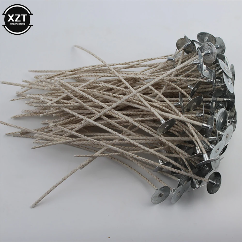 Candle Wicks 100pcs/Bag Pure Cotton Soybeans Core Candles Smokeless Wicks 2mm And 20cm Candle Making Supplies Accessories