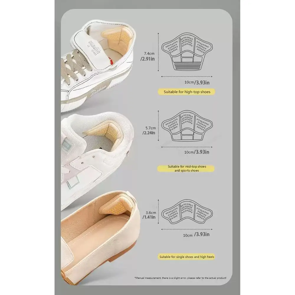 Inserts Sneaker Shrinking Size High Heel Cushion Anti-wear Heel Stickers Women Shoe Insoles Protectors Foot Pads