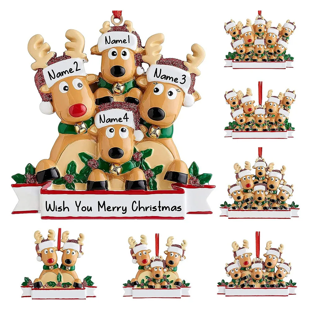 ChristmasPendantDIYPersonalFamilyReindeerChristmasDecorations