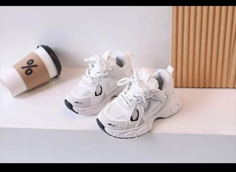 Description Picture 6 of itemChildren Tennis Shoes Versatile Non-slip White Sneakers for Kids Girls Fashion Causal Breathable Toddlers Boys Sports Shoes Hot