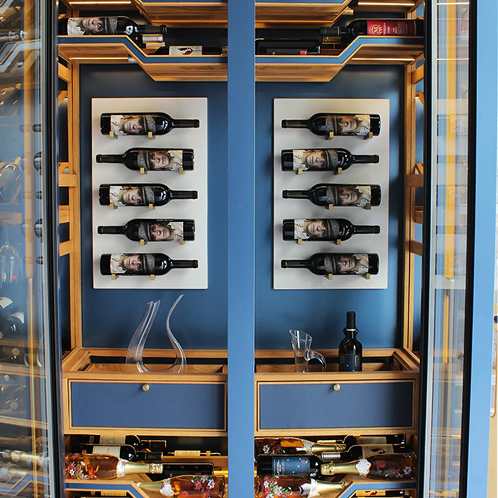 Wine Fridge Chiller Split Type Cooling Unit System Wine Cabinet Multiple Temperature Zone Smart Cooler