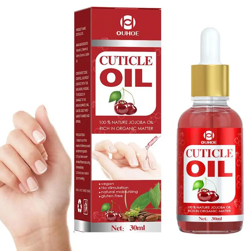 Nail Cuticle Oil 30ml Nail Polish Essential Oil With Dropper Design