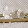 Dollbling Baby Shoes Baby Girl Shoes Wedding Party Photography First Walker Sewing Pearls 3