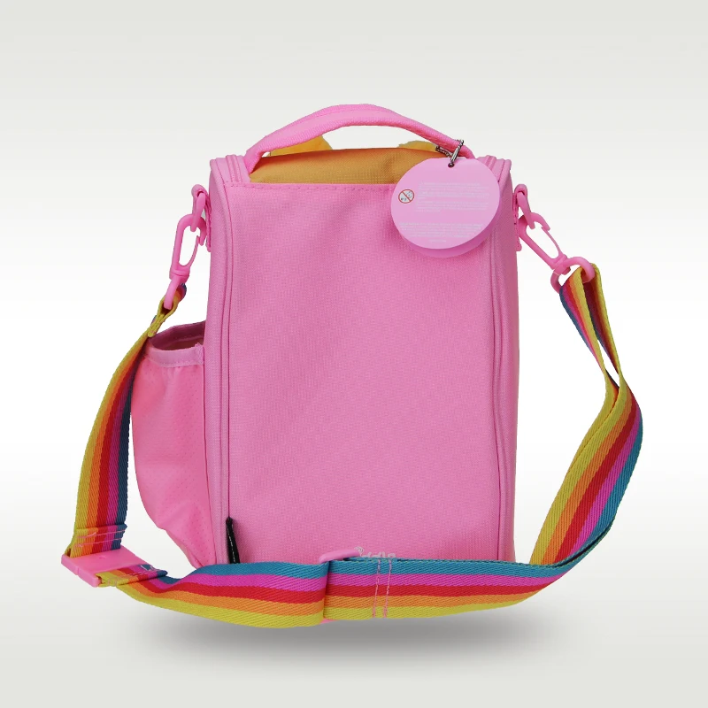 Australia Smiggle Original Children's Lunch Bag Girl Shoulder Bags Messenger Bag Pink Bear Lunch Box Fruit Lunch Box 9 Inches