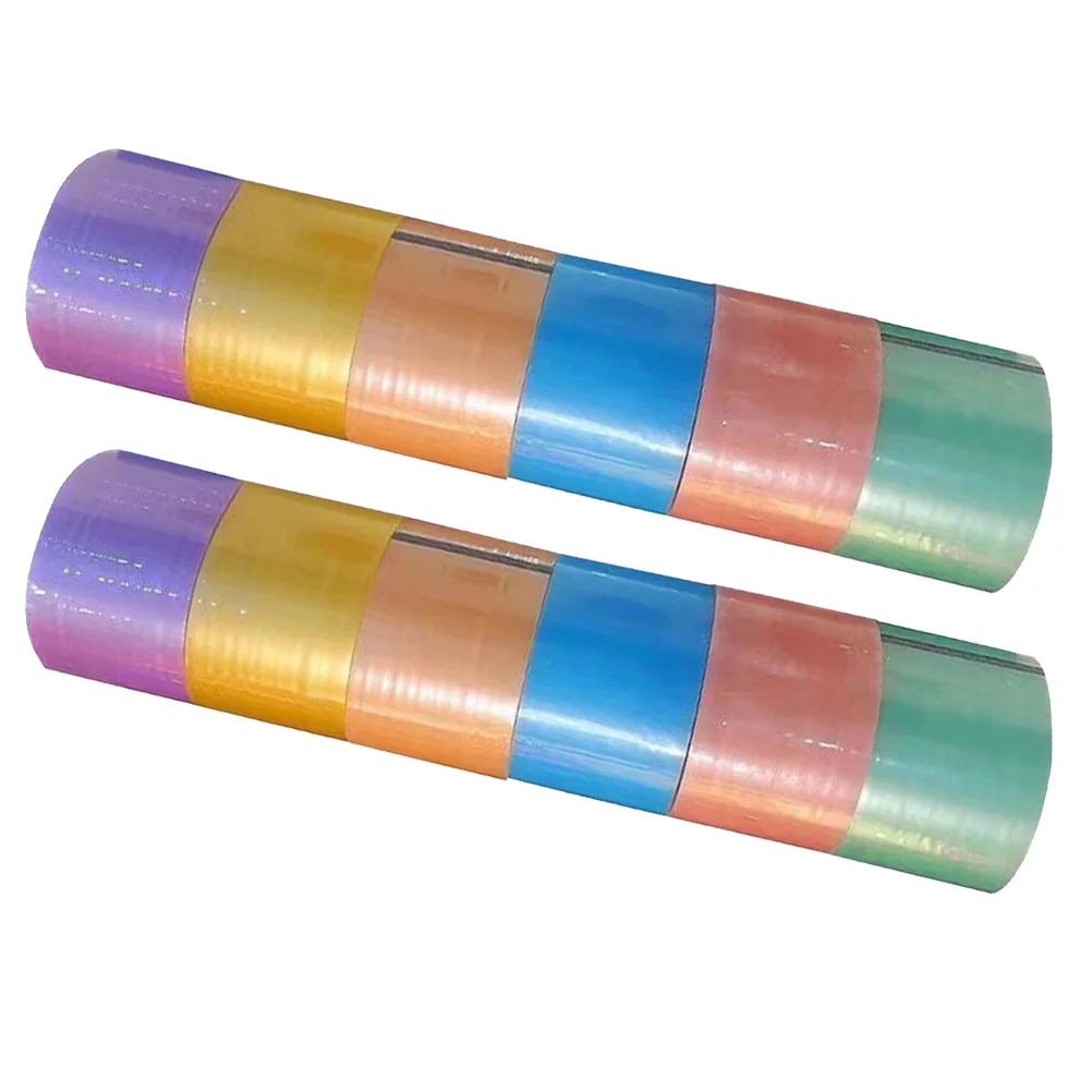 

6/12 Rolls of Colorful Duct Tapes Colored Ball Tapes Self-adhesive Ball Tapes Sticky Balls Tapes Colorful Tapes DIY Accessory