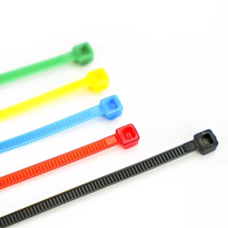 100-Piece Multicolor Self-Locking Nylon Cable Ties