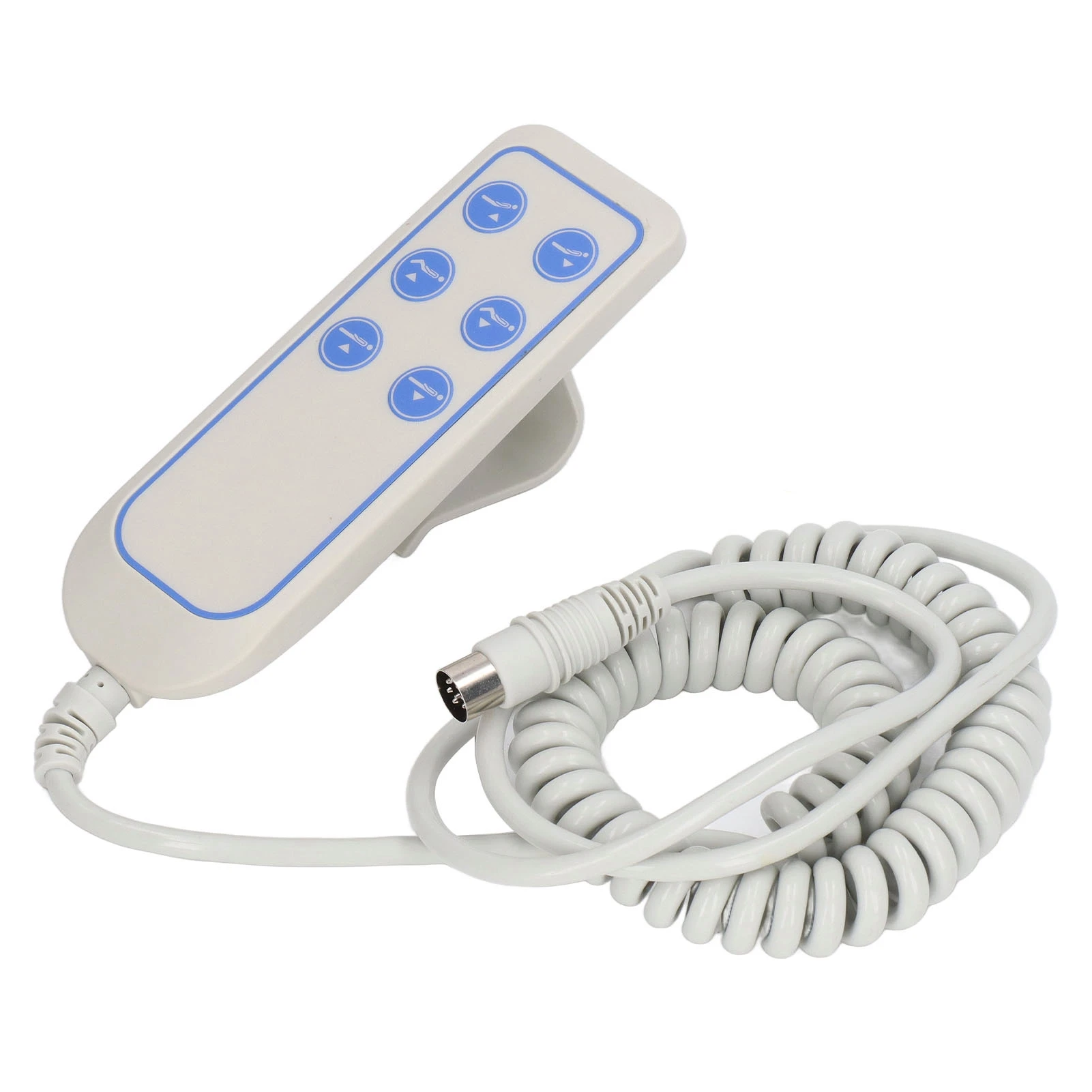 Bed Remote Control Lifting Bed Controller Electric PVC IP66 Wear Resistant Chair Hand Control for Hospital (8 Pin)