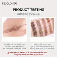 6 Colors 1pc Eyebrow Pen Waterproof 4 Split Tip Eyebrows Pen Eyebrow Tattoo Pen Waterproof Liquid Black Eyebrow Makeup Pencil 2