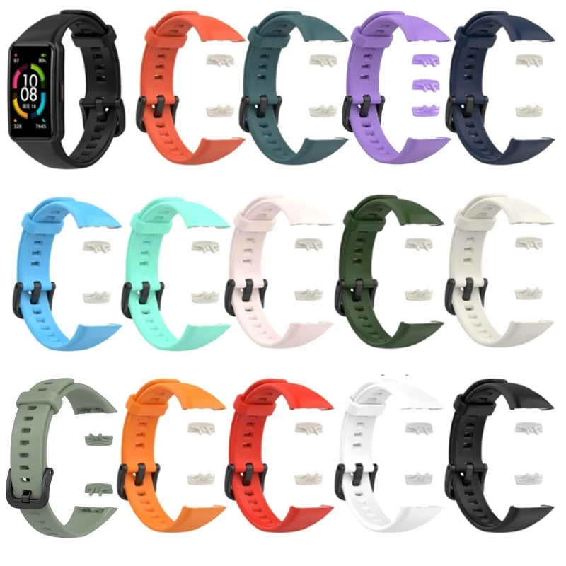 

587D Band 6 Silicone Strap Scratch Proof Bracelet Sweatproof Loop Wristband