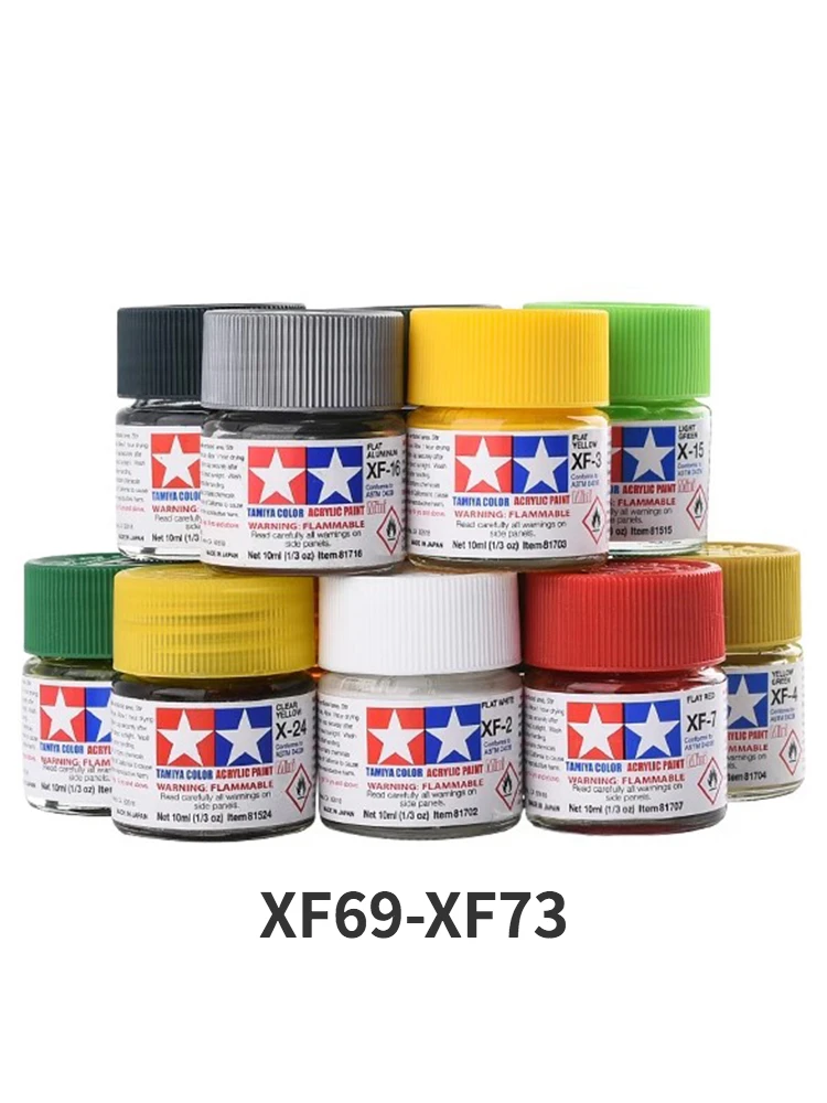 

TAMIYA Acrylic Paint XF69-XF73 Flat/Matt Colors 10ml