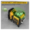 Dewalt DW089LG 3 Sides*360 12 Lines Laser 12V Battery Horizontal Green Light tool Meter Outdoor Degree Vertical bare machine 2