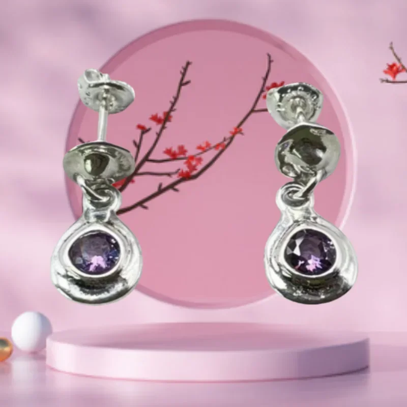Elegant Silver Charm Earrings – Stylish Women's Jewelry Gift