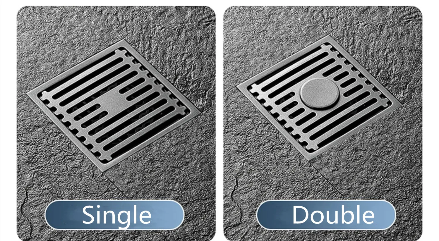 10cm Square Floor Drain Anti Odor Stainless Steel With Removable Cover Shower Floor Drain For Bathroom And Laundry