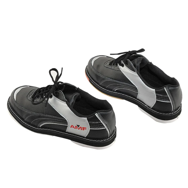 High quality men's bowling shoes non-slip sole professional leather upper sneakers ladies breathable shoes bowling supplies