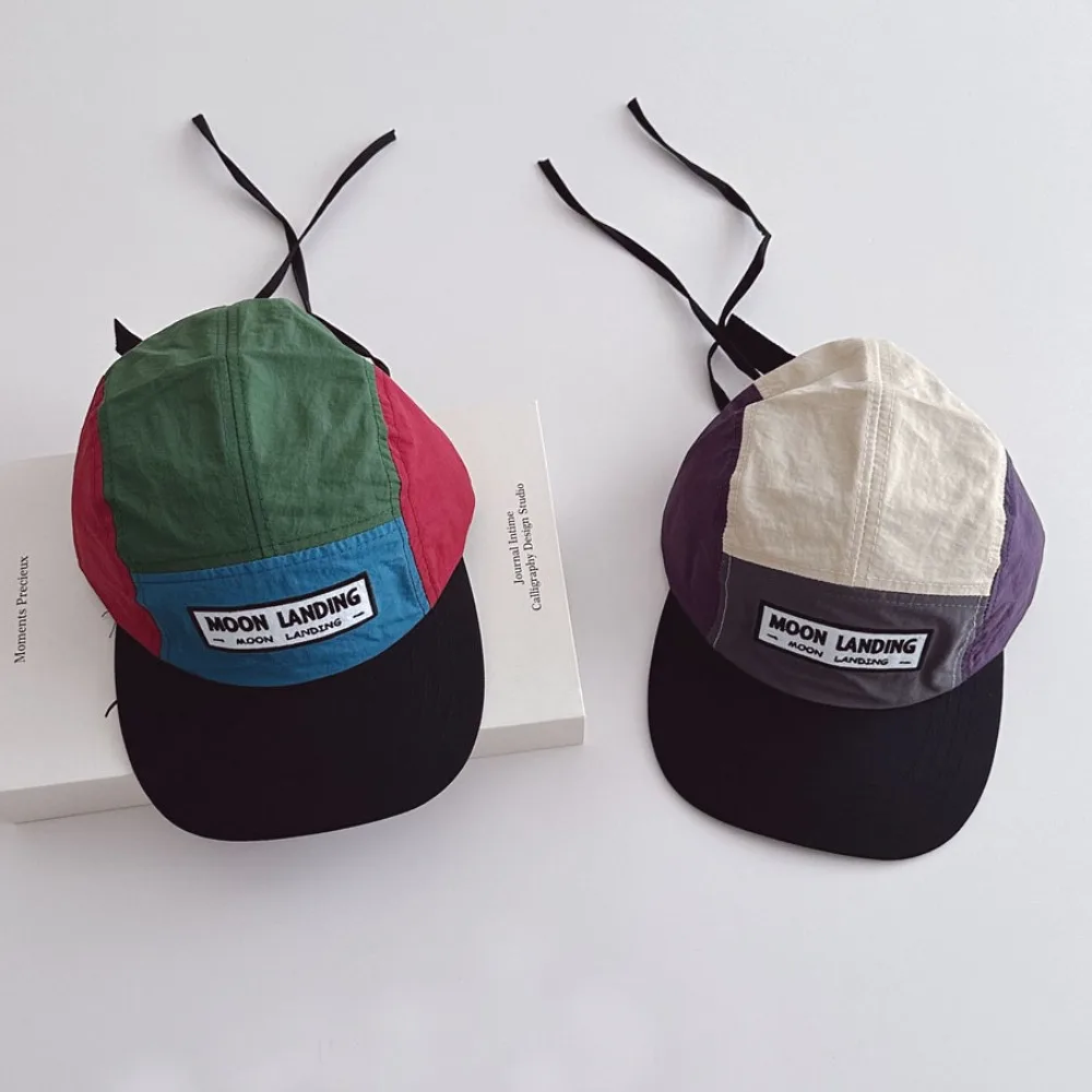 Modische Retro-Baseballkappe im Elternstil, Unisex, 5-Panel, japanischer Stil, weiche Oberseite, atmungsaktiv, verstellbarer Sonnenschutz, Unisex – Detail 6