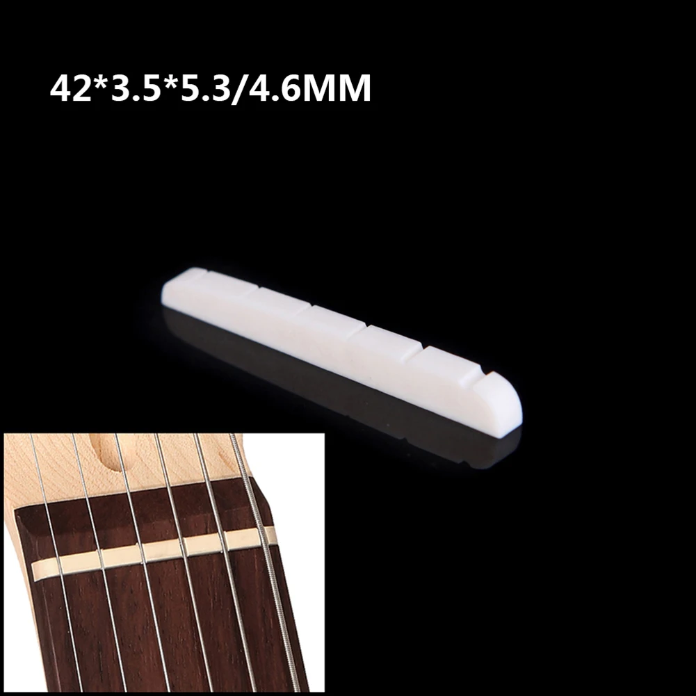 42mm/1.65in Bone Nut For 6 Strings Electric Guitar Strat Stratocaster