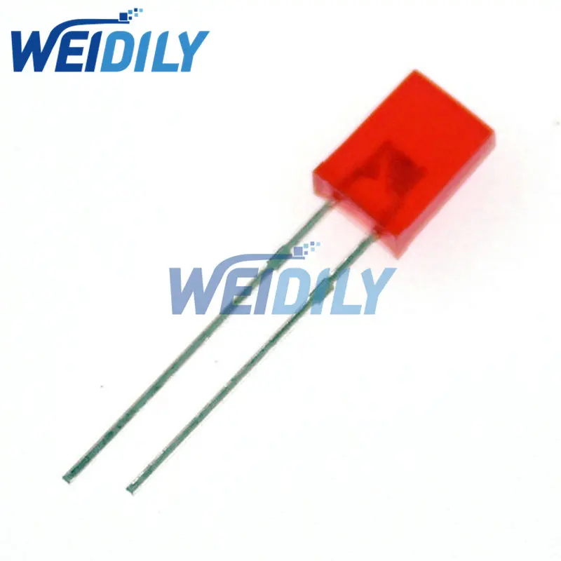 100Pcs Vierkante Led Lichtgevende Diode 2*3*4Mm 2*5*7Mm Led Diode Water Helder Wit Rood Geel Groen Blauw 2X3X4 2X5X7 Nieuw