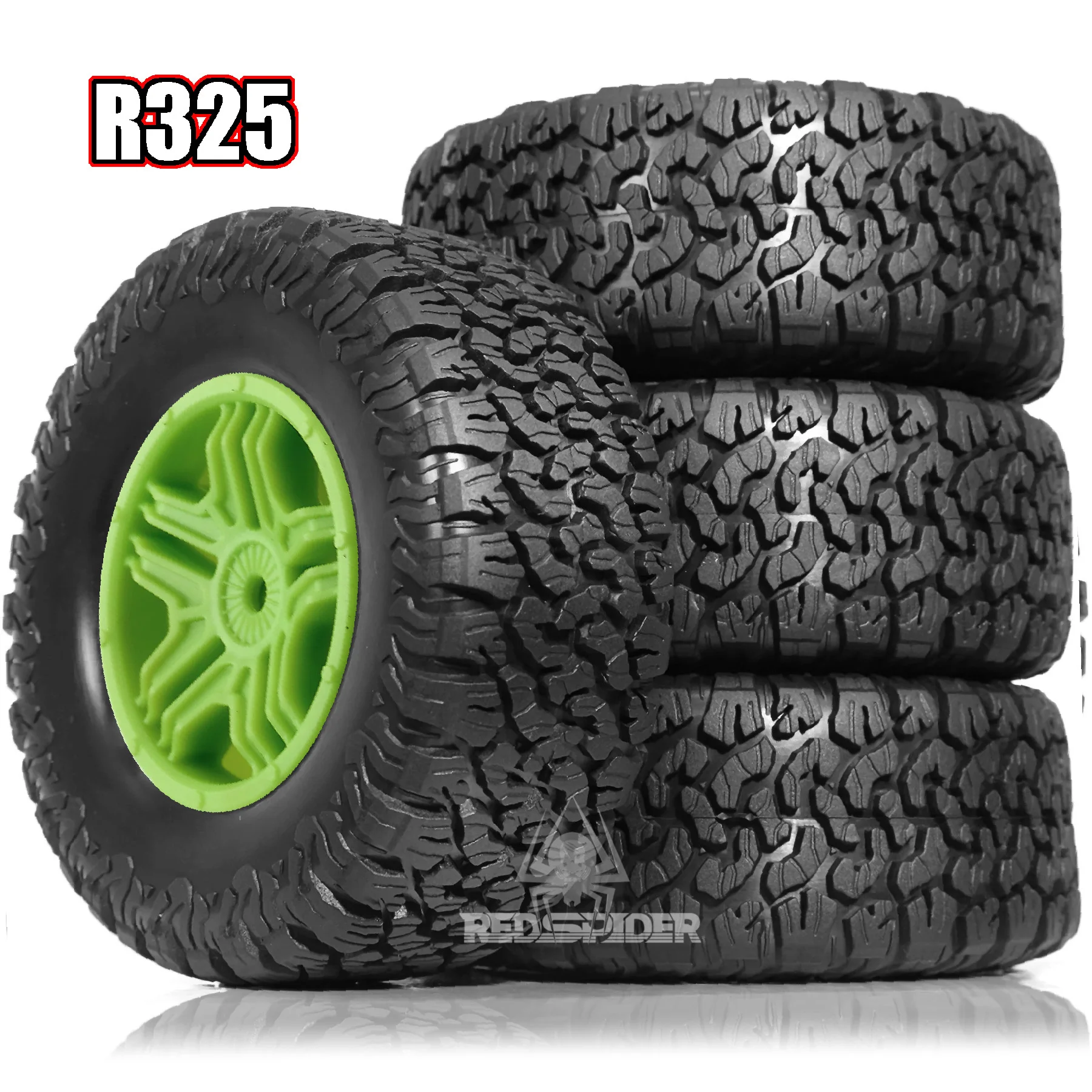 Voiture radiocommandée 2.4GHz buggy crawler en action, franchissant un obstacle, roues en l'air