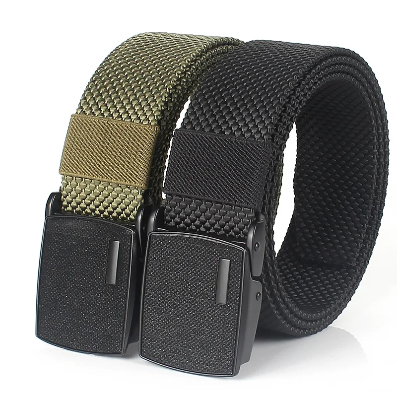 

Men's Belt Outdoor Hunting Tactics Belt Multi functional Buckle Nylon Belt High Quality Marine Corps Canvas Plastic Buckle